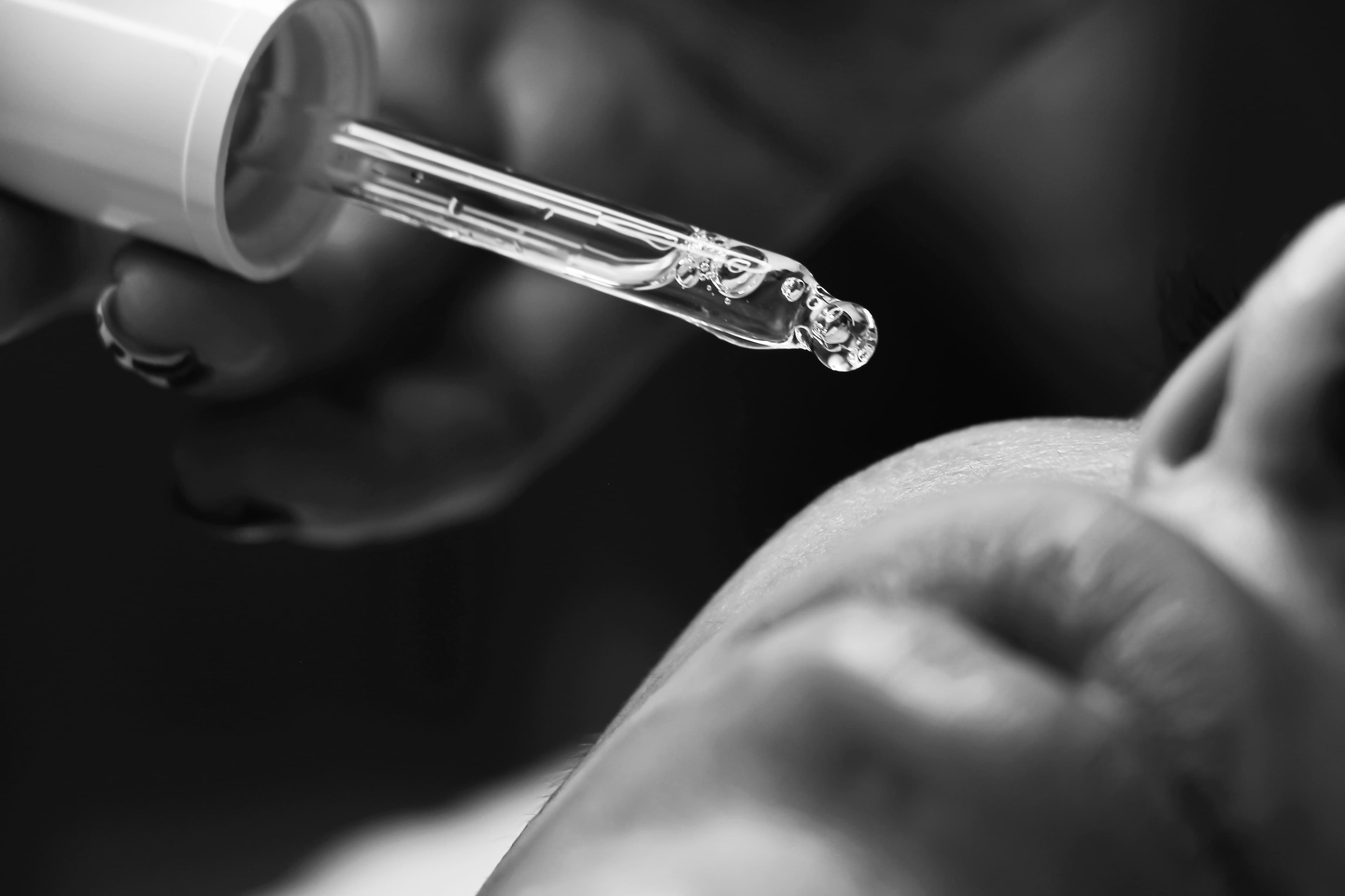 A precision skincare treatment being applied at Rebel & Rose spa